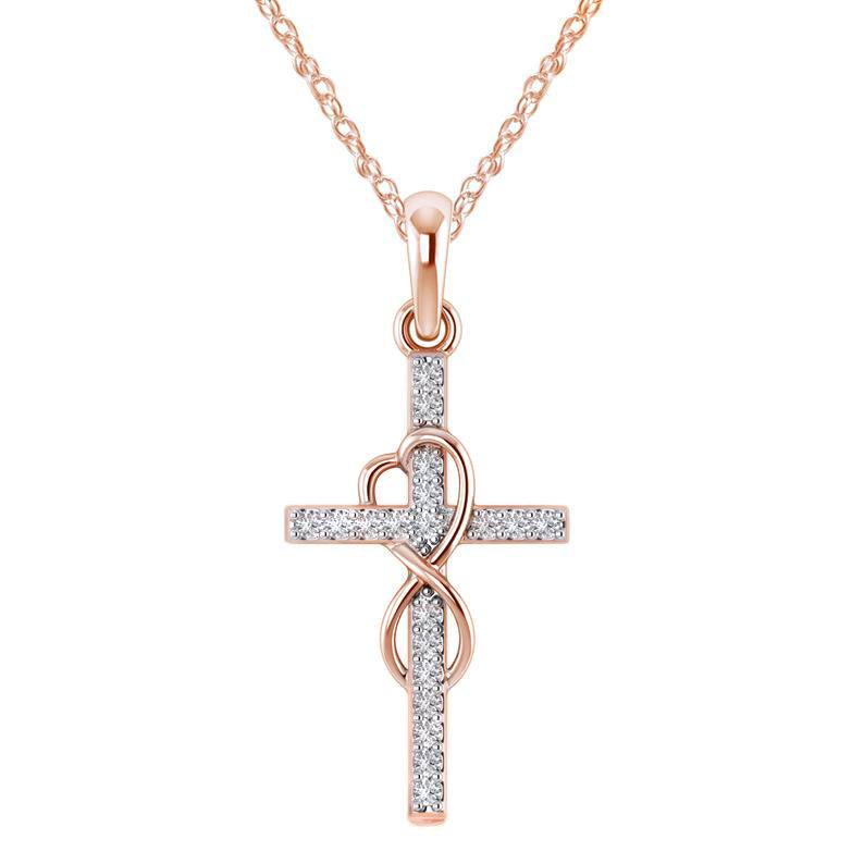 Alloy Pendant Cross Necklace