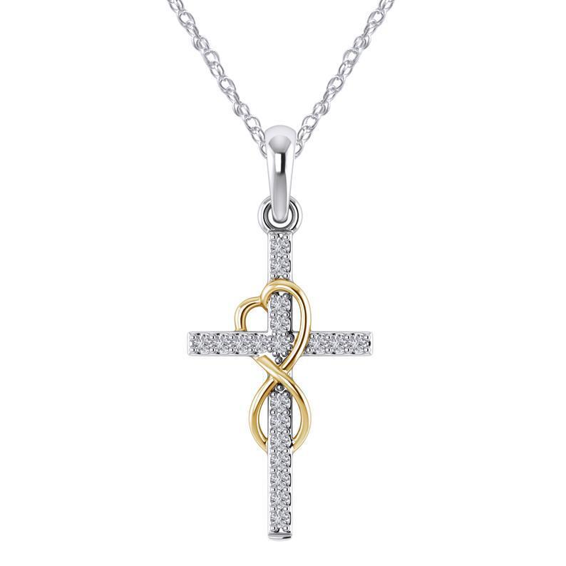 Alloy Pendant Cross Necklace