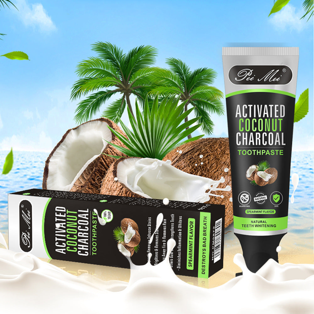 Activated Coconut & Charcoal Toothpaste (Stain Remover)