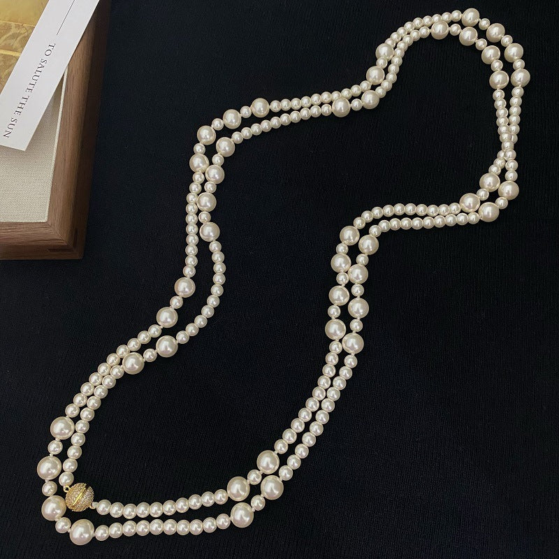 Extra Long Pearl Necklace