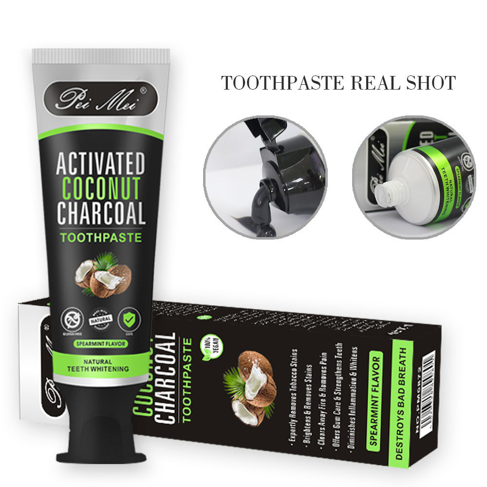 Activated Coconut & Charcoal Toothpaste (Stain Remover)