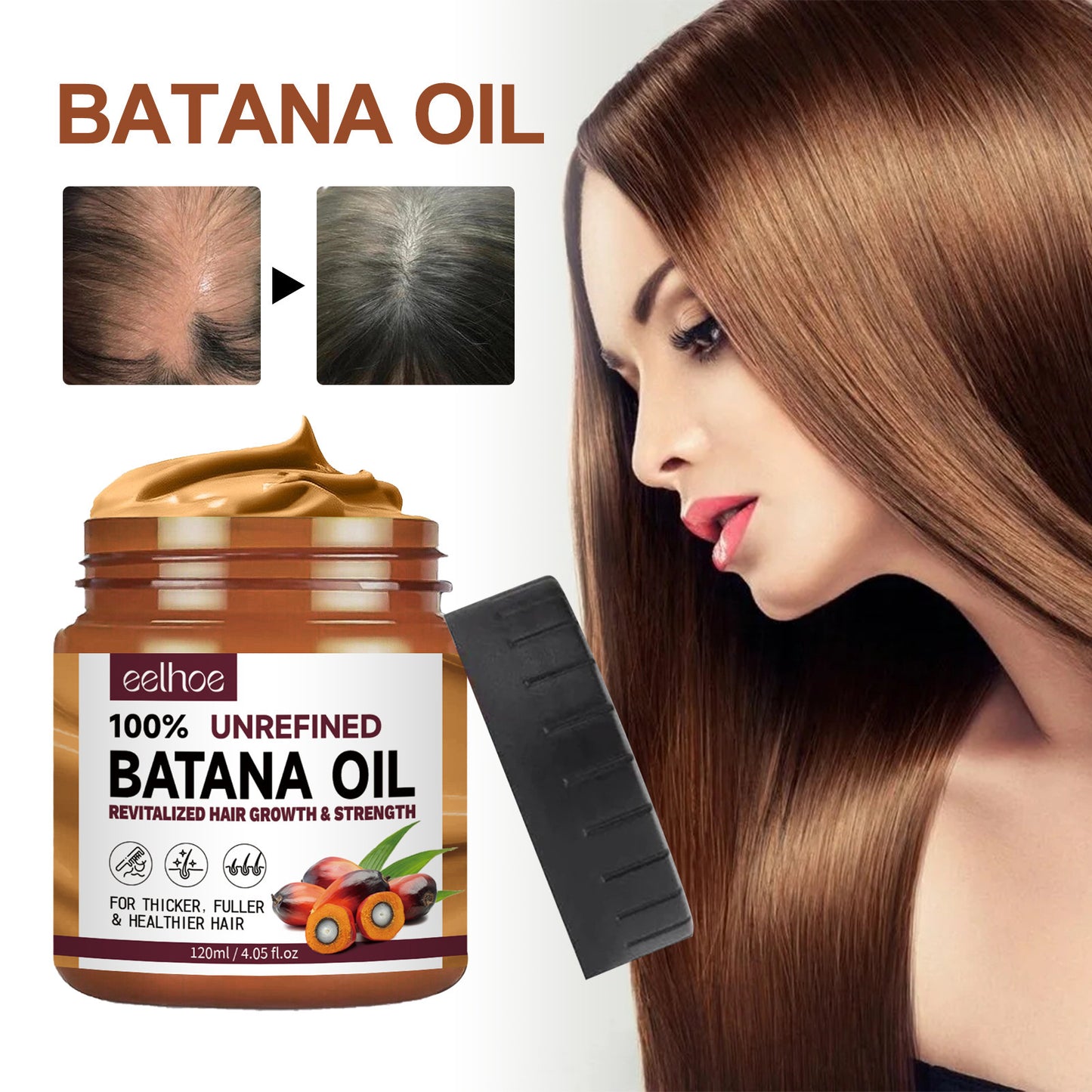 Eelhoe (Batana Oil) Revitalized for hair growth & strength