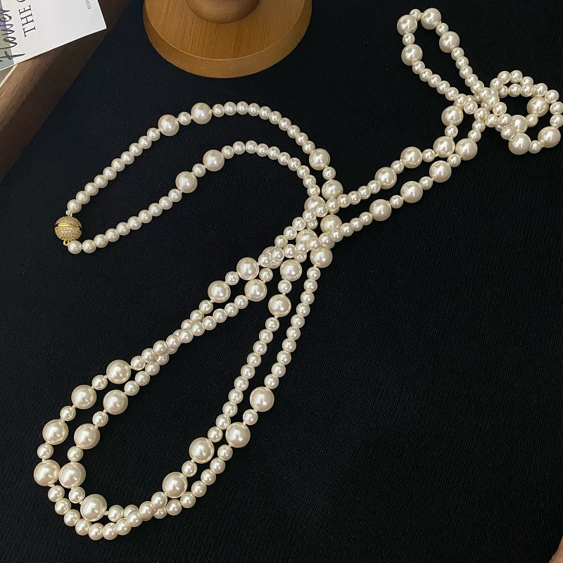 Extra Long Pearl Necklace